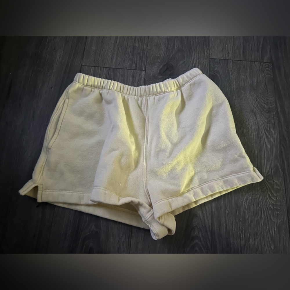Wild Fable butter yellow sweat shorts